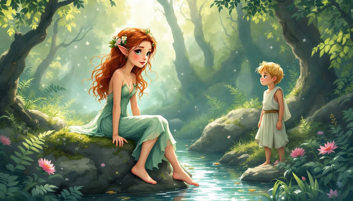 A Chance Meeting by the Stream