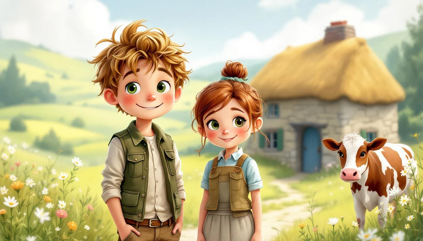 A Tiny Cottage and a Gentle Cow